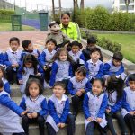 «Paquito Policía» visitó a las niñas y niños de la institución con un mensaje de seguridad ciudadana