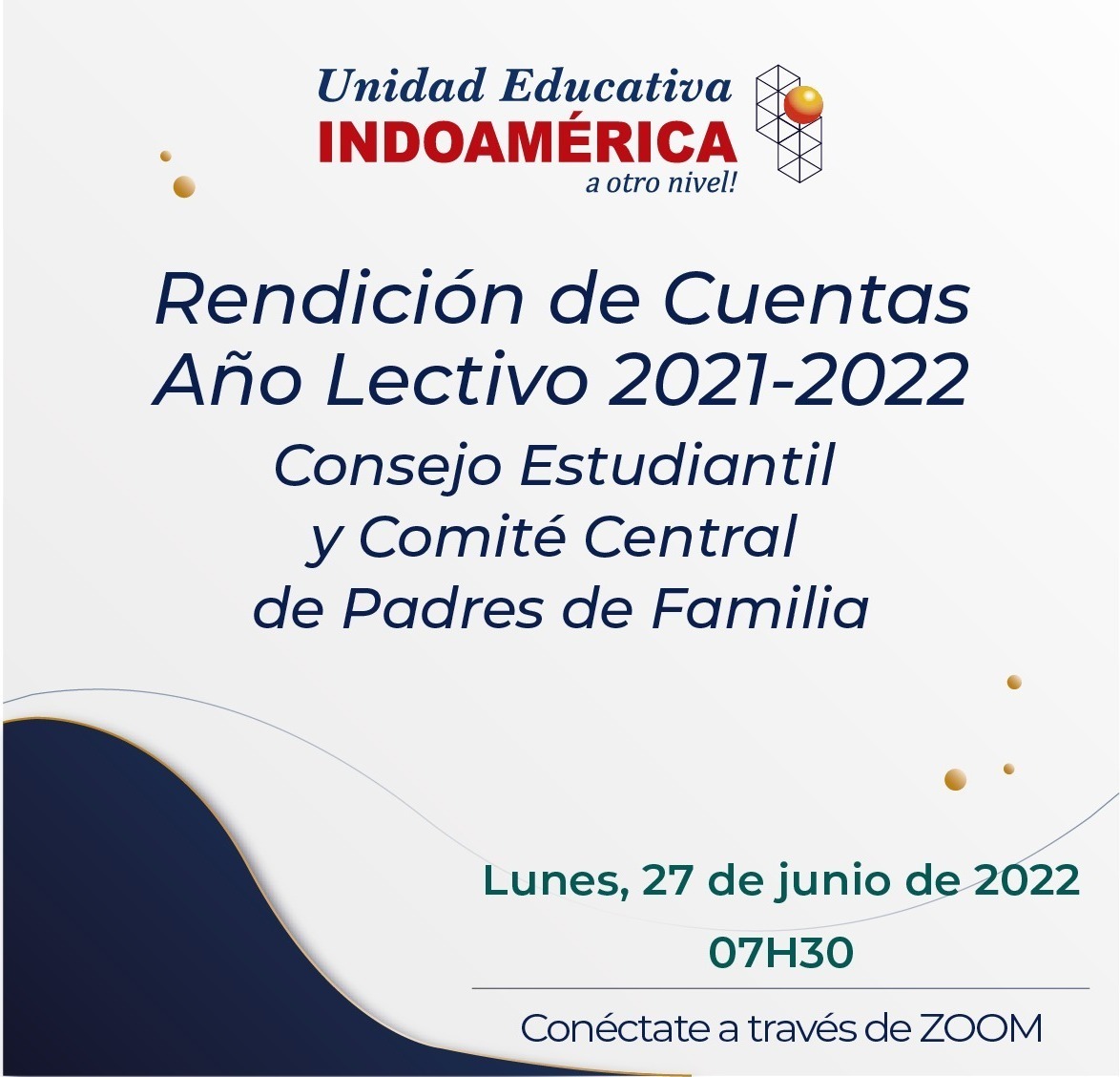 Rendición de Cuentas Año Lectivo 2021-2022 Consejo Estudiantil y Comité Central de Padres de Familia