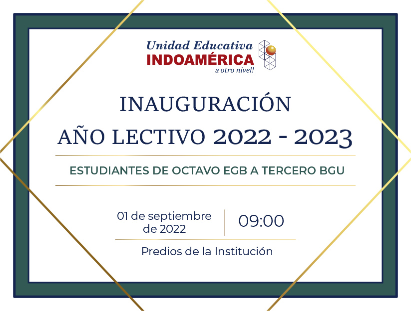 Inauguración al Año Lectivo 2022-2023